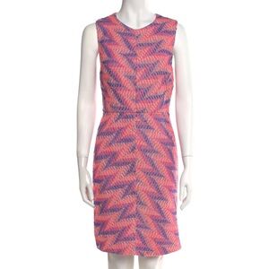Hutch Vibrant Pink and Purple Midi Dress